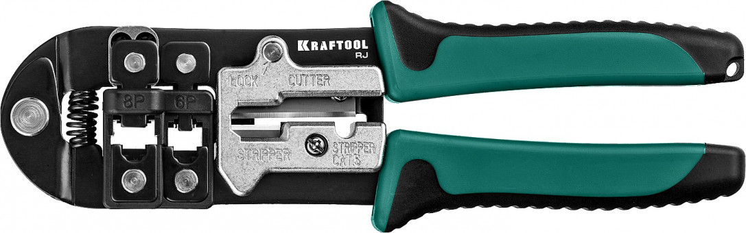 RJ  кримпер универсальный, RJ45, RJ11/RJ12, KRAFTOOL ( 22699 )