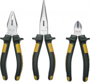 Набор губцевых инструментов KRAFTOOL"KRAFT-MAX", Cr-Mo, маслобензост двухкомп. рукоятки, повыш износостойкость, 3предм,  ( 22011-H3 )