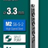 KRAFTOOL HSS-G 3.3 х65мм, Сверло по металлу HSS-G, сталь М2(S6-5-2) ( 29651-3.3 )