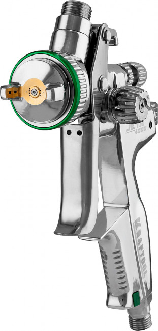 Краскопульт пневматический KRAFTOOL "PRO" Jeta 4000, HVLP, c верхним бачком, 1,3мм,  ( 06555-1.3 ) Краскопульт пневматический KRAFTOOL "PRO" Jeta 4000, HVLP, c верхним бачком, 1,3мм,  ( 06555-1.3 )