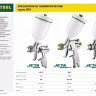 Краскопульт пневматический KRAFTOOL "PRO" Jeta 4000, HVLP, c верхним бачком, 1,3мм,  ( 06555-1.3 )