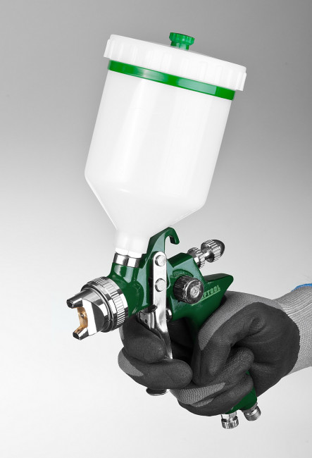 Краскопульт пневматический KRAFTOOL AirKraft, HVLP, с верхним бачком, 1,7мм,  ( 06522-1.7 )