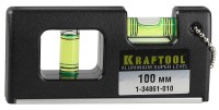 Уровень KRAFTOOL "PRO" "МИНИ" с магнитом, 2 ампулы, 100мм,  ( 1-34861-010 )