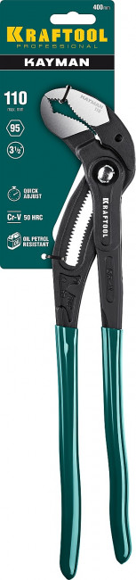 Клещи переставные "KAYMAN", быстрая регулировка, Cr-V, max захват до 95 мм, 400мм, KRAFTOOL ( 22353-40 ) Клещи переставные "KAYMAN", быстрая регулировка, Cr-V, max захват до 95 мм, 400мм, KRAFTOOL ( 22353-40 )