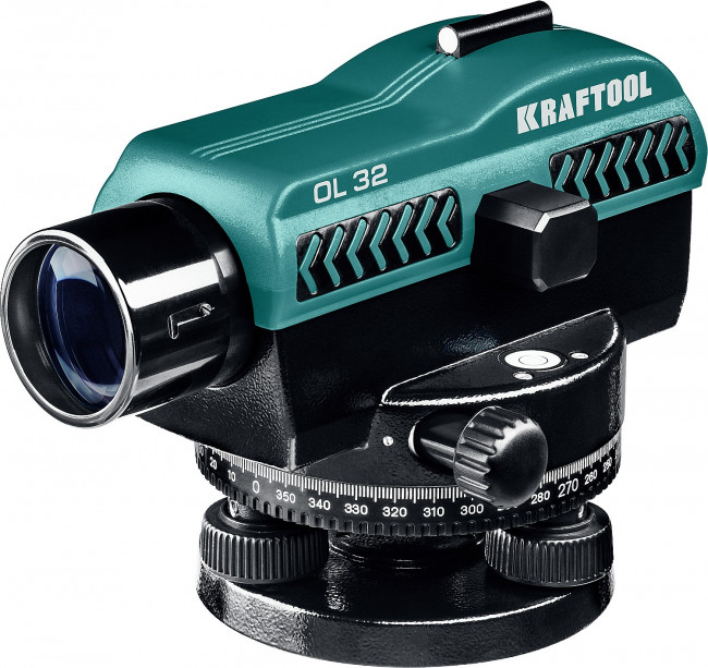 Оптический нивелир OL-32 увеличение 32Х рабочий диапазон 122 м, KRAFTOOL,  ( 34520 )