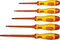 Набор отверток "Х-Drive ELECTRO", Cr-Mo-V сталь, SL: 2.5, 4, 5.5, 6.5, PH: № 1, № 2, 6 предм, KRAFTOOL,  ( 250088-H6 )