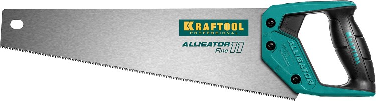 Ножовка для точного реза "Alligator 11", 400 мм, 11 TPI 3D зуб, KRAFTOOL ( 15203-40 )