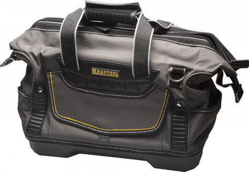 Сумка KRAFTOOL "INDUSTRIE" инструментальная, жесткое пластиковое дно, 18 карманов, длина 38см,  ( 38740-16 )