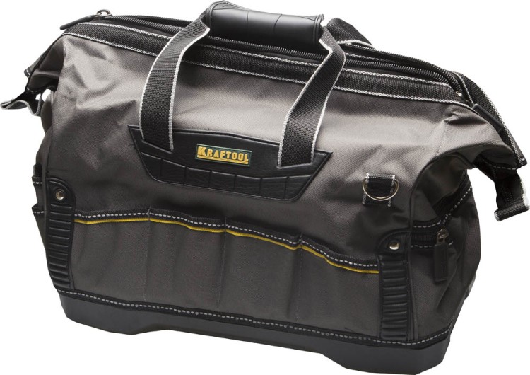 Сумка KRAFTOOL "INDUSTRIE" инструментальная, жесткое пластиковое дно, 20 карманов, длина 45см,  ( 38740-18 )