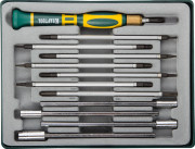 X-Turbo отвертка для точных работ со сменными стержнями и головками 12 предм., KRAFTOOL,  ( 25611-H12 ) X-Turbo отвертка для точных работ со сменными стержнями и головками 12 предм., KRAFTOOL,  ( 25611-H12 )