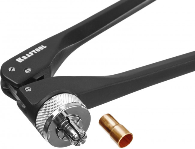 Расширитель-калибратор KRAFTOOL для муфт под пайку труб из цв мет d 10,12,15,18,22,28мм, 1/4",3/8",1/2",5/8",3/4", бокс,  ( 23650-H12 )