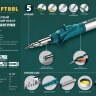 Набор KRAFTOOL "PRO": Паяльник газовый, 3в1, пьезоподжиг, 5 насадок, припой, защитный колпачок, чистка жал, 1300С ( 55503-H10 )