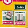 Ключ KRAFTOOL "INDUSTRIE" имбусовый, длинный c шариком, Cr-Mo, хромосатинированное покрытие, HEX 4 ,  ( 27437-4 )