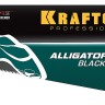 Ножовка для точного реза "Alligator BLACK", 450 мм, 11 TPI 3D зуб, KRAFTOOL ( 15205-45 )