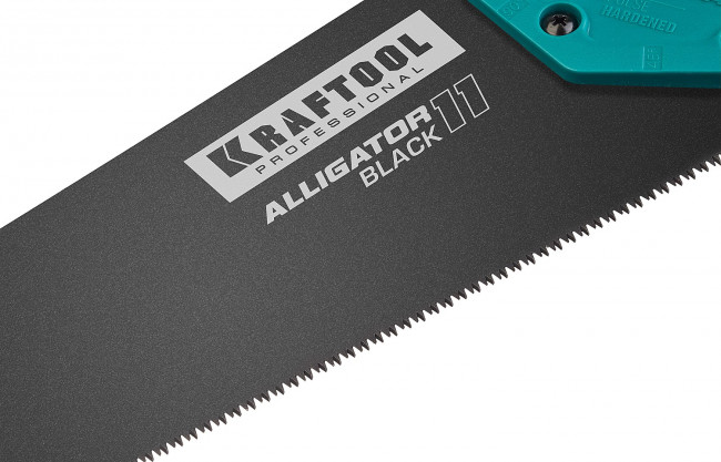 Ножовка для точного реза "Alligator BLACK", 450 мм, 11 TPI 3D зуб, KRAFTOOL ( 15205-45 ) Ножовка для точного реза "Alligator BLACK", 450 мм, 11 TPI 3D зуб, KRAFTOOL ( 15205-45 )