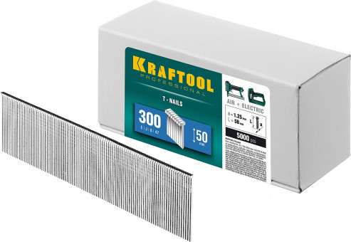 KRAFTOOL 50 мм гвозди для нейлера тип 300, 5000 шт, ( 31785-50 ) KRAFTOOL 50 мм гвозди для нейлера тип 300, 5000 шт, ( 31785-50 )