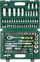 Набор KRAFTOOL "EXPERT QUALITAT": Торцовые головки "SUPER LOCK" с присоединит квадрат,1/2",1/4",108 предметов ,  ( 27888-H108_z02 )