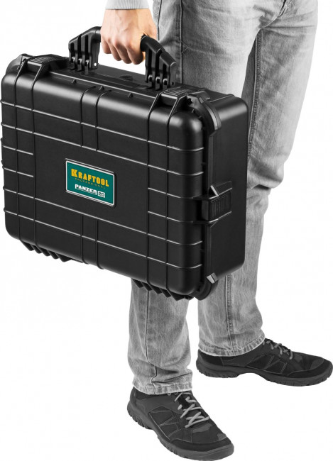 Ящик ударопрочный "PANZER" пластиковый, степень защиты IP55, 20", KRAFTOOL ( 38251-20 )