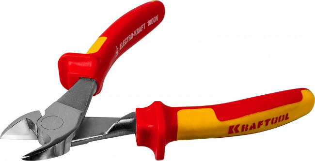 Бокорезы "ELECTRO-KRAFT" усиленные, Cr-Mo сталь, двухкомпонентная маслобензостойкая рукоятка, хромированное покрытие, 180мм, KRAFTOOL 2202-6-18,  ( 2202-6-18_z01 )
