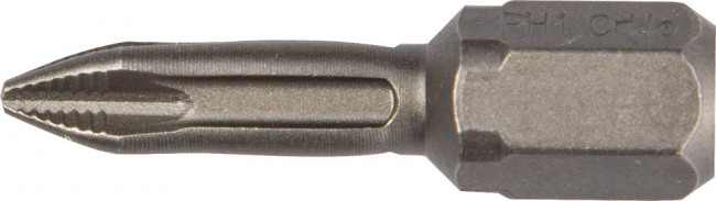 Биты "X-DRIVE" торсионные кованые, обточенные, KRAFTOOL 26121-1-25-2, Cr-Mo сталь, тип хвостовика C 1/4", PH1, 25мм, 2шт,  ( 26121-1-25-2 )