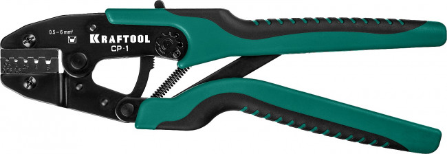 CP-1 пресс-клещи для втулочных наконечников 0.5 - 6 мм.кв, KRAFTOOL ( 45461-1 )