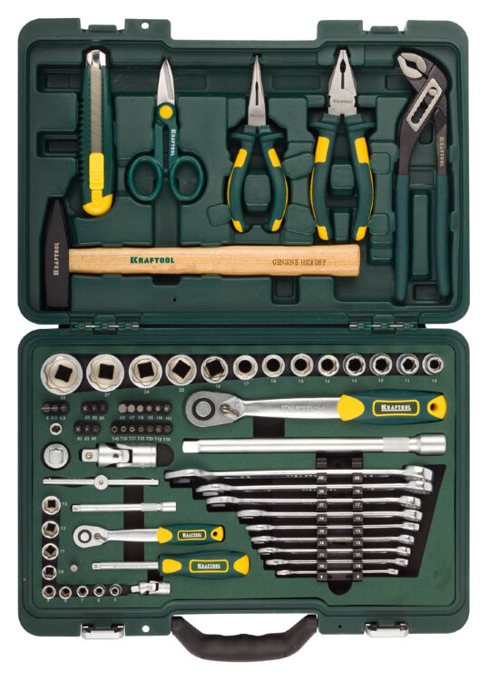 Набор KRAFTOOL "INDUSTRIE" Слесарно-монтажный инструмент, 70 предметов,  ( 27977-H70 )
