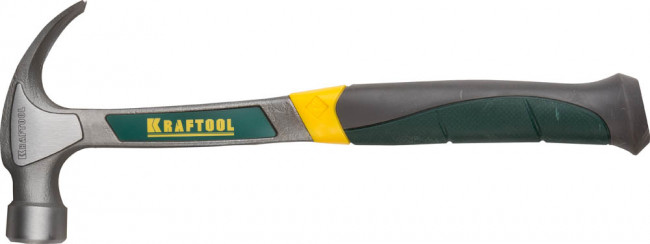 Молоток-гвоздодер, KRAFTOOL, цельнометаллический, 560г,  ( 20270 )