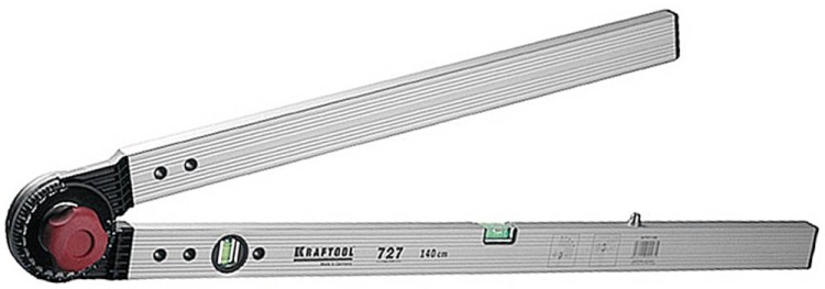 Уровень KRAFTOOL алюминиевый угловой, 1-270 градусов, 600 / 1400мм,  ( 34727-140 )