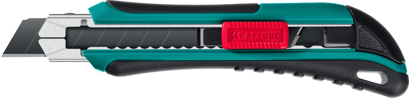 Нож с сегмент. лезвием, KRAFTOOL 09193, 2-х комп., усилен, автофиксация, кассета с 6 лезвиями, допфиксатор, 18 мм,  ( 09193 ) Нож с сегмент. лезвием, KRAFTOOL 09193, 2-х комп., усилен, автофиксация, кассета с 6 лезвиями, допфиксатор, 18 мм,  ( 09193 )
