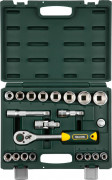 Набор KRAFTOOL "EXPERT QUALITAT": Торцовые головки, 1/2", 21 предмет, ( 27882-H22_z02 ) Набор KRAFTOOL "EXPERT QUALITAT": Торцовые головки, 1/2", 21 предмет, ( 27882-H22_z02 )