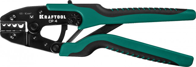 CP-4 пресс-клещи для медных наконечников и гильз  0,5 - 10 мм.кв, KRAFTOOL ( 45461-4 )