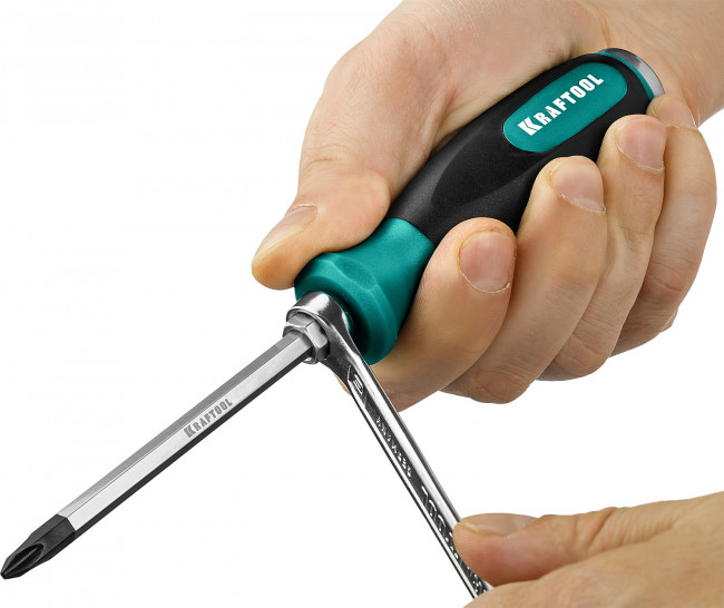 Отвертка ударная "Impact", сквозной стержень из Cr-Mo-V стали, маслобензостойкая двухкомпонентная рукоятка, PH 2x100мм, KRAFTOOL ( 250034-2 ) Отвертка ударная "Impact", сквозной стержень из Cr-Mo-V стали, маслобензостойкая двухкомпонентная рукоятка, PH 2x100мм, KRAFTOOL ( 250034-2 )