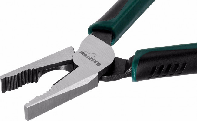 Плоскогубцы KRAFTOOL "PowerPro" комбинированные, CrMo-сталь, покрытие оксидированное с полировкой, 180мм, ( 22001-1-18_z01 ) Плоскогубцы KRAFTOOL "PowerPro" комбинированные, CrMo-сталь, покрытие оксидированное с полировкой, 180мм, ( 22001-1-18_z01 )