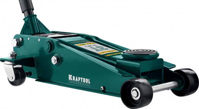 Домкрат гидравлический подкатной "Kraft-Lift", 3т, 133-465 мм, KRAFTOOL 43450-3,  ( 43450-3 )