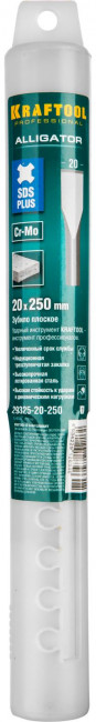 KRAFTOOL ALLIGATOR SDS-plus Зубило плоское 20 х 250 мм ( 29325-20-250_z01 ) KRAFTOOL ALLIGATOR SDS-plus Зубило плоское 20 х 250 мм ( 29325-20-250_z01 )