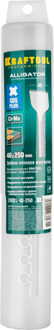 KRAFTOOL ALLIGATOR SDS-plus Зубило плоское изогнутое 40 х 250 мм ( 29327-40-250_z01 ) KRAFTOOL ALLIGATOR SDS-plus Зубило плоское изогнутое 40 х 250 мм ( 29327-40-250_z01 )