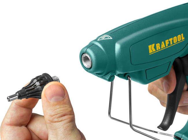 Пистолет клеевой (термоклеящий) "PRO", KRAFTOOL 06843-220-12, эл, двухкомп корпус, рабоч темп 193град, выход клея 1,2кг/час, d=12мм, 220Вт, ( 06843-220-12 ) Пистолет клеевой (термоклеящий) "PRO", KRAFTOOL 06843-220-12, эл, двухкомп корпус, рабоч темп 193град, выход клея 1,2кг/час, d=12мм, 220Вт, ( 06843-220-12 )