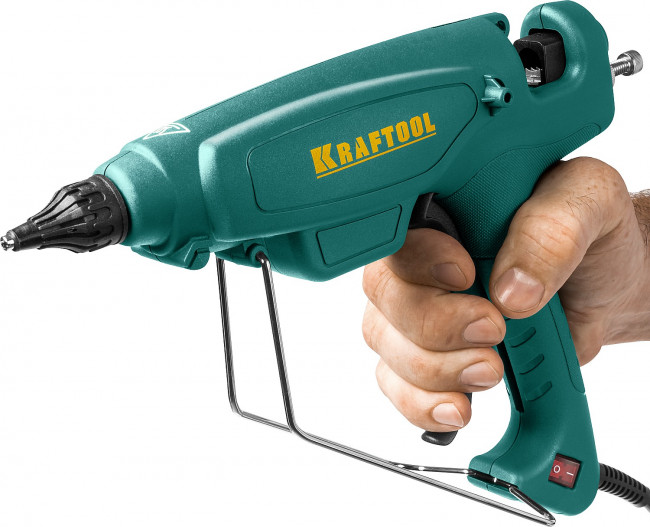 Пистолет клеевой (термоклеящий) "PRO", KRAFTOOL 06843-220-12, эл, двухкомп корпус, рабоч темп 193град, выход клея 1,2кг/час, d=12мм, 220Вт, ( 06843-220-12 ) Пистолет клеевой (термоклеящий) "PRO", KRAFTOOL 06843-220-12, эл, двухкомп корпус, рабоч темп 193град, выход клея 1,2кг/час, d=12мм, 220Вт, ( 06843-220-12 )