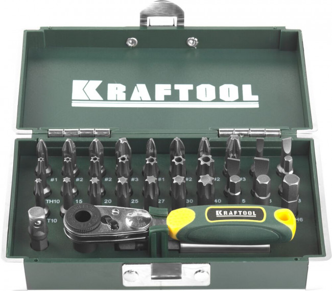 Набор бит "X-Drive", кованых, торсионных, KRAFTOOL, Cr-Mo, система насечек "NSS", 33 предм, в боксе, ( 26065-H33 ) Набор бит "X-Drive", кованых, торсионных, KRAFTOOL, Cr-Mo, система насечек "NSS", 33 предм, в боксе, ( 26065-H33 )