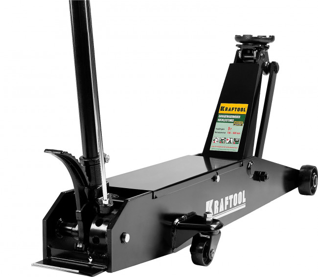 Домкрат гидравлический подкатной "High-Lift", удлиненный, 5т, 150-560мм, KRAFTOOL 43455-5,  ( 43455-5 )