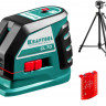 KRAFTOOL CL-70 #3 нивелир лазерный, 20м/70м, IP54, точн. +/-0,2 мм/м, штатив, питание 4хАА, в коробке ( 34660-3 )