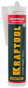 Герметик силиконовый KRAFTOOL белый, универсальный, 300мл,  ( 41253-0 )