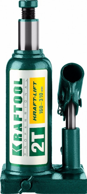 Домкрат гидравлический бутылочный "Kraft-Lift", сварной, 2т, 160-310мм, KRAFTOOL 43462-2,  ( 43462-2_z01 ) Домкрат гидравлический бутылочный "Kraft-Lift", сварной, 2т, 160-310мм, KRAFTOOL 43462-2,  ( 43462-2_z01 )