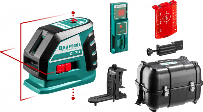 KRAFTOOL CL-70 #4  нивелир лазерный , 20м/70м, IP54, точн. +/-0,2 мм/м, детектор, питание 4хАА, в кейсе ( 34660-4 ) KRAFTOOL CL-70 #4  нивелир лазерный , 20м/70м, IP54, точн. +/-0,2 мм/м, детектор, питание 4хАА, в кейсе ( 34660-4 )