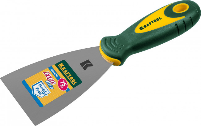 Шпательная лопатка KRAFTOOL с 2-компонент ручк, профилиров нержав полотно, 75мм, ( 10035-075 ) Шпательная лопатка KRAFTOOL с 2-компонент ручк, профилиров нержав полотно, 75мм, ( 10035-075 )