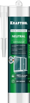 Герметик силиконовый KRAFTOOL прозрачный, нейтральный, 300мл,  ( 41257-2 ) Герметик силиконовый KRAFTOOL прозрачный, нейтральный, 300мл,  ( 41257-2 )