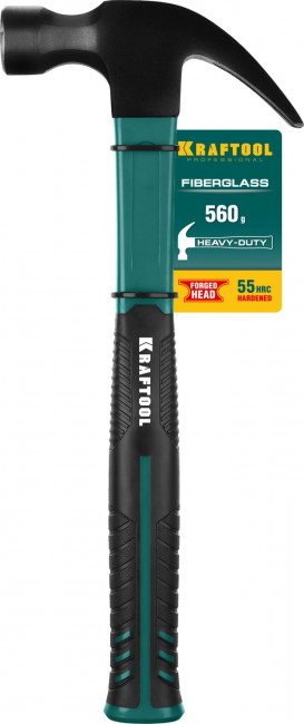 KRAFTOOL Fiberglass 560 г молоток-гвоздодёр столярный c фиберглассовой рукояткой ( 20265-56 ) KRAFTOOL Fiberglass 560 г молоток-гвоздодёр столярный c фиберглассовой рукояткой ( 20265-56 )