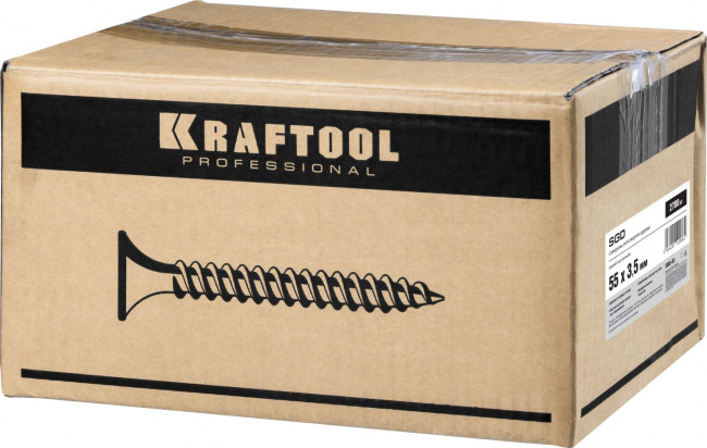 Саморезы СГД гипсокартон-дерево, 55 х 3.5 мм, 2 700 шт, фосфатированные, KRAFTOOL ( 3005-55 )