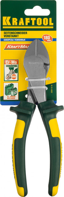 Бокорезы KRAFTOOL"KRAFT-MAX",Cr-Mo,маслобензост двухкомп рукоятки,шарнирное соединение с повыш износост,180мм ,  ( 22011-5-18 )