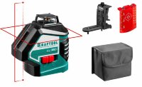 KRAFTOOL LL360 #2 нивелир лазерный, 2х360° , 20м/70м,  IP54, точн. +/-0,2 мм/м, держатель, в коробке ( 34645-2 )
